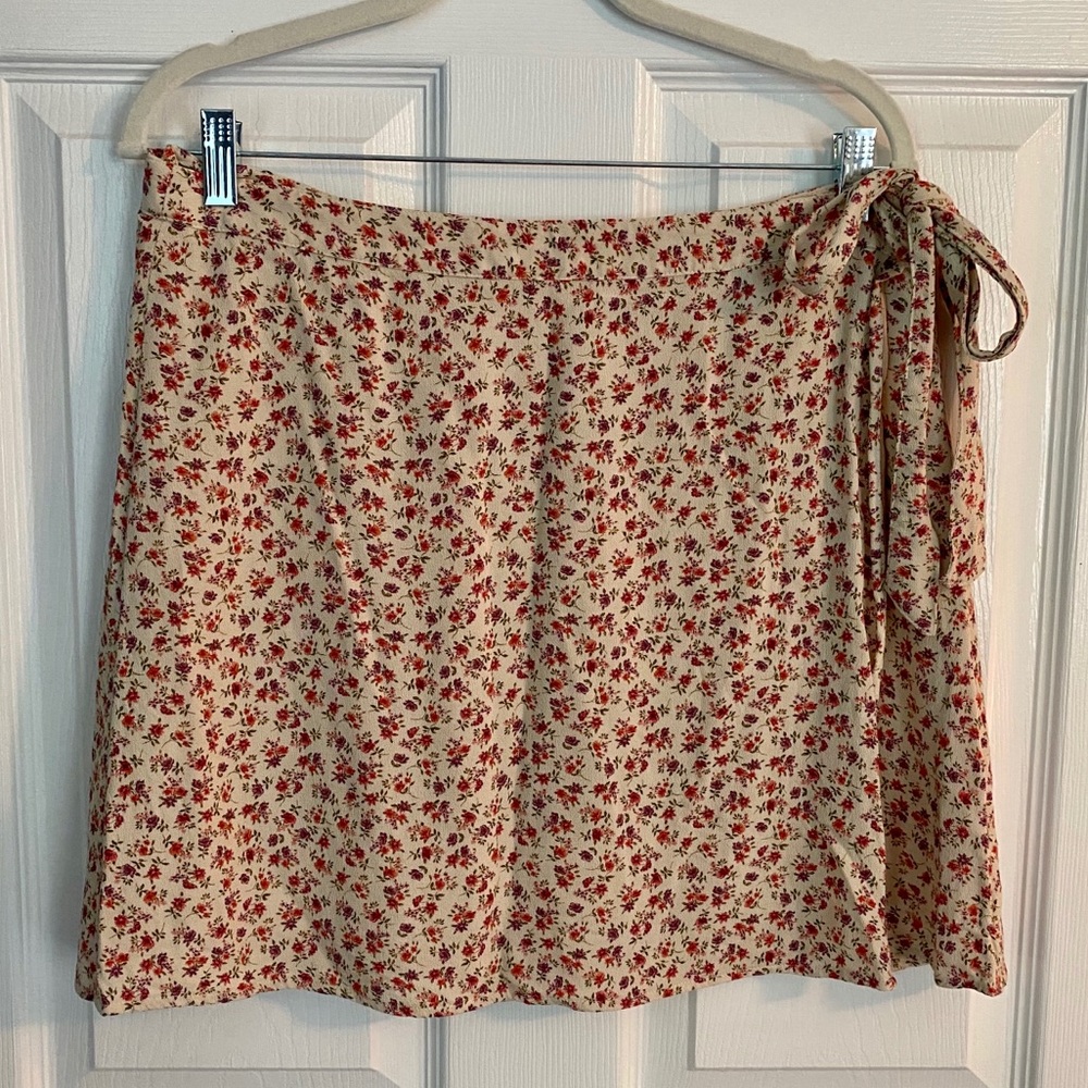 Floral Wrap Skirt